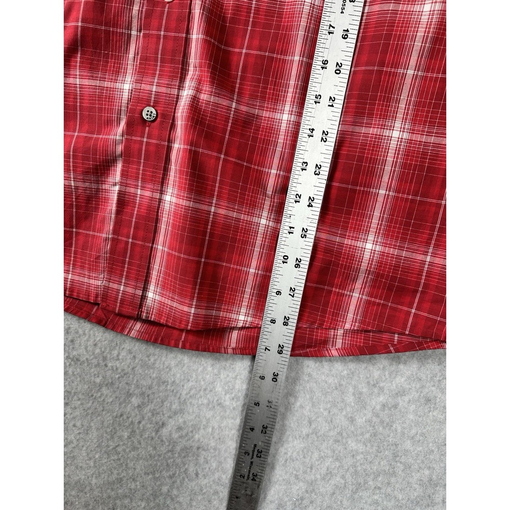 Ariat Pro Series Shirt Mens Small Red White Plaid Button Down Vented Western - Picture 5 of 7